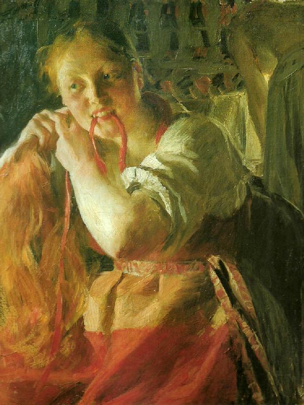 Anders Zorn margit oil painting image